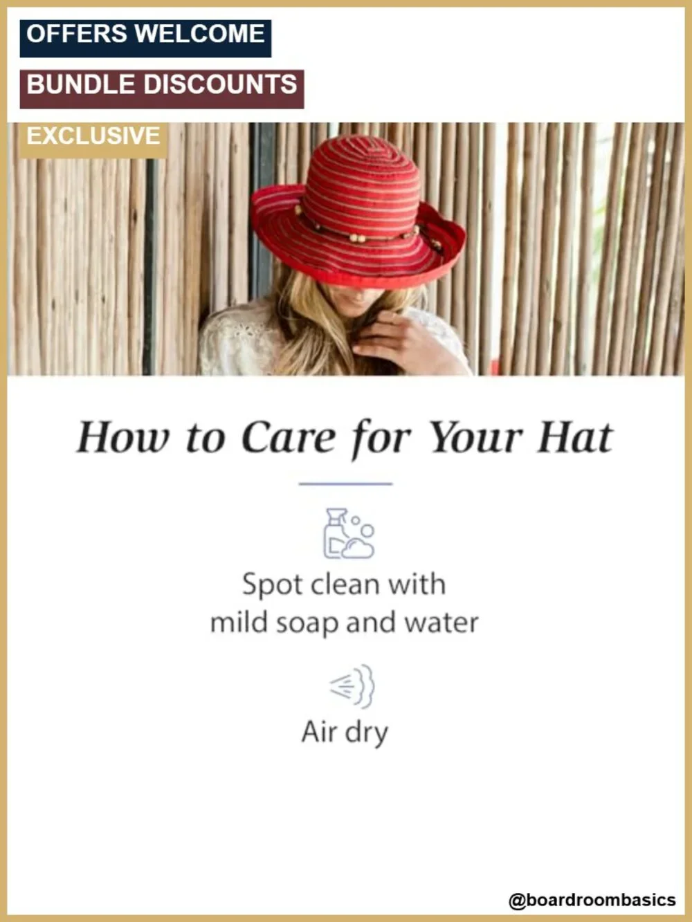 UPF 50+ Women's Packable Sun Hat with 4